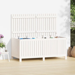 vidaXL - Tuinbox - 147x68x64 - cm - massief - grenenhout - wit