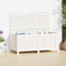 vidaXL - Tuinbox - 147x68x64 - cm - massief - grenenhout - wit