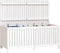 vidaXL - Tuinbox - 147x68x64 - cm - massief - grenenhout - wit