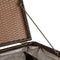 vidaXL - Tuinbox - 150x100x100 - cm - poly - rattan - bruin