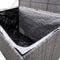 vidaXL - Tuinbox - 150x100x100 - cm - poly - rattan - grijs
