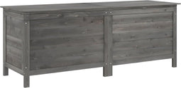 vidaXL - Tuinbox - 150x50x56,5 - cm - massief - vurenhout - antracietkleurig