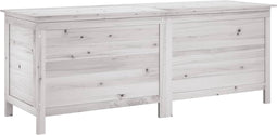 vidaXL - Tuinbox - 150x50x56,5 - cm - massief - vurenhout - wit