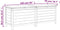 vidaXL - Tuinbox - 150x50x56,5 - cm - massief - vurenhout - wit
