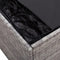 vidaXL - Tuinbox - 150x50x60 - cm - poly - rattan - grijs