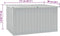 vidaXL - Tuinbox - 171x99x93 - cm - grijs