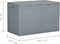 vidaXL - Tuinbox - 180 - L - PP - rattan - grijs