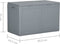 vidaXL - Tuinbox - 180 - L - PP - rattan - grijs