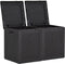 vidaXL - Tuinbox - 180 - L - PP - rattan - zwart