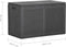 vidaXL - Tuinbox - 180 - L - PP - rattan - zwart