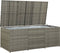 vidaXL - Tuinbox - 180x90x70 - cm - poly - rattan - grijs