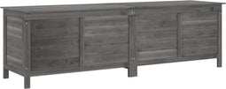 vidaXL - Tuinbox - 198,5x50x56,5 - cm - massief - vurenhout - antracietkleurig