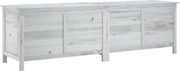 vidaXL - Tuinbox - 198,5x50x56,5 - cm - massief - vurenhout - wit