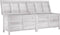 vidaXL - Tuinbox - 198,5x50x56,5 - cm - massief - vurenhout - wit