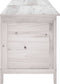vidaXL - Tuinbox - 198,5x50x56,5 - cm - massief - vurenhout - wit