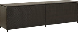 vidaXL - Tuinbox - 200x50x60 - cm - poly - rattan - bruin
