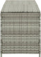 vidaXL - Tuinbox - 200x50x60 - cm - poly - rattan - grijs