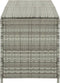 vidaXL - Tuinbox - 200x50x60 - cm - poly - rattan - grijs