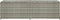 vidaXL - Tuinbox - 200x50x60 - cm - poly - rattan - grijs