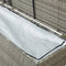 vidaXL - Tuinbox - 200x50x60 - cm - poly - rattan - grijs