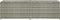 vidaXL - Tuinbox - 200x50x60 - cm - poly - rattan - grijs