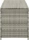 vidaXL - Tuinbox - 200x50x60 - cm - poly - rattan - grijs