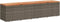 vidaXL - Tuinbox - 220x50x54 - cm - poly - rattan - en - acaciahout - grijs
