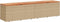 vidaXL - Tuinbox - 220x50x54 - cm - poly - rattan - en - acaciahout - beige