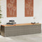 vidaXL - Tuinbox - 220x50x54 - cm - poly - rattan - en - acaciahout - grijs