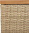 vidaXL - Tuinbox - 220x50x54 - cm - poly - rattan - en - acaciahout - beige