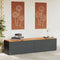 vidaXL - Tuinbox - 220x50x54 - cm - poly - rattan - en - acaciahout - zwart