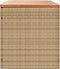 vidaXL - Tuinbox - 220x50x54 - cm - poly - rattan - en - acaciahout - beige