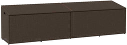 vidaXL - Tuinbox - 220x50x58 - cm - poly - rattan - bruin
