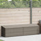 vidaXL - Tuinbox - 220x50x58 - cm - poly - rattan - grijs