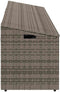vidaXL - Tuinbox - 220x50x58 - cm - poly - rattan - grijs