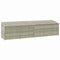 vidaXL - Tuinbox - 220x50x58 - cm - poly - rattan - lichtgrijs