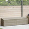 vidaXL - Tuinbox - 220x50x58 - cm - poly - rattan - lichtgrijs