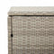 vidaXL - Tuinbox - 220x50x58 - cm - poly - rattan - lichtgrijs