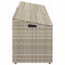 vidaXL - Tuinbox - 220x50x58 - cm - poly - rattan - lichtgrijs