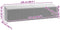vidaXL - Tuinbox - 220x50x58 - cm - poly - rattan - lichtgrijs