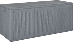 vidaXL - Tuinbox - 270 - L - PP - rattan - grijs