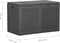 vidaXL - Tuinbox - 270 - L - PP - rattan - grijs