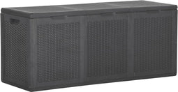 vidaXL - Tuinbox - 270 - L - PP - rattan - zwart