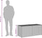 vidaXL - Tuinbox - 283 - L - poly - rattan - grijs