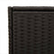 vidaXL - Tuinbox - 283 - L - poly - rattan - zwart