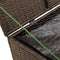 vidaXL - Tuinbox - 291 - L - poly - rattan - bruin