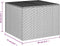 vidaXL - Tuinbox - 291 - L - poly - rattan - zwart