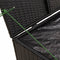 vidaXL - Tuinbox - 291 - L - poly - rattan - zwart