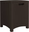 vidaXL - Tuinbox - 39x39x46 - cm - PP - rattan - bruin