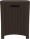 vidaXL - Tuinbox - 39x39x46 - cm - PP - rattan - bruin